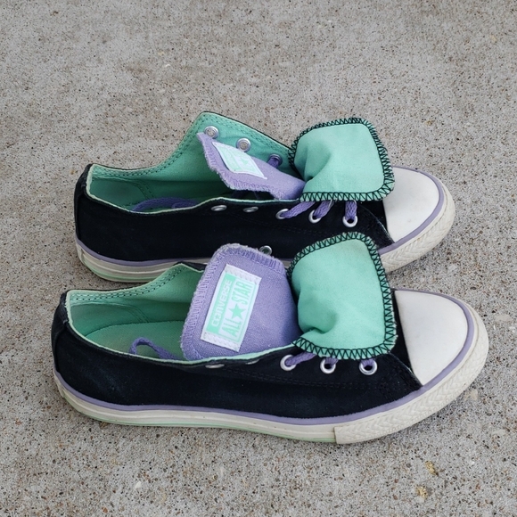 Converse Other - Converse Canvas Double Tongue Sneakers Classic All Star Size 4 Youth 6 Womens